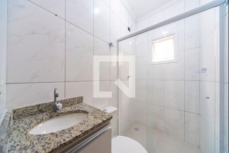Banheiro do Quarto 2 de apartamento à venda com 2 quartos, 61m² em Vila Alzira, Santo André