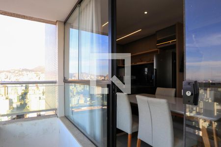 Varanda da Sala de apartamento à venda com 2 quartos, 125m² em São Pedro, Belo Horizonte