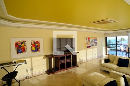 Sala de apartamento à venda com 4 quartos, 377m² em Barra da Tijuca, Rio de Janeiro