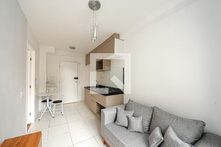 Sala e Cozinha de apartamento para alugar com 1 quarto, 29m² em Vila Tolstoi, São Paulo
