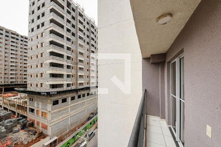 Varanda da Sala e Cozinha de apartamento para alugar com 1 quarto, 29m² em Vila Tolstoi, São Paulo