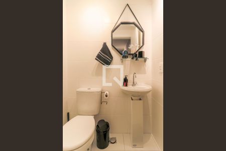 Banheiro da Suíte de apartamento à venda com 1 quarto, 35m² em Jardim Caravelas, São Paulo