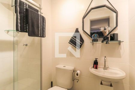 Banheiro da Suíte de apartamento à venda com 1 quarto, 35m² em Jardim Caravelas, São Paulo