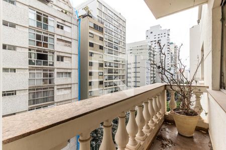 Varanda Sala  de apartamento à venda com 3 quartos, 190m² em Santa Cecilia, São Paulo