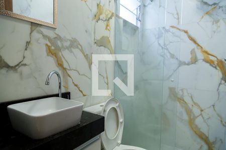 Banheiro de kitnet/studio para alugar com 1 quarto, 45m² em Vila Clementino, São Paulo