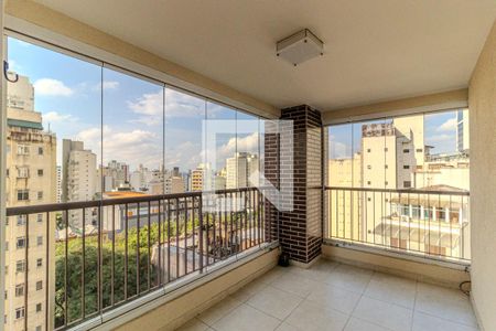 Varanda de apartamento para alugar com 2 quartos, 59m² em Santa Cecília, São Paulo
