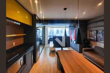 Studio para alugar com 34m², 1 quarto e 1 vaga Studio para alugar com 34m², 1 quarto e 1 vagaSala
