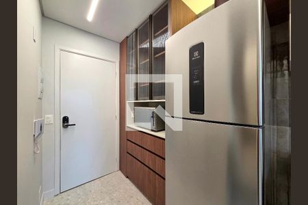 Sala/cozinha de apartamento à venda com 1 quarto, 42m² em Vila Olímpia, São Paulo