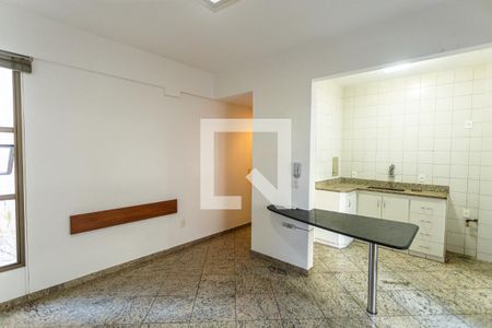 Sala de apartamento para alugar com 1 quarto, 43m² em Santo Antônio, Belo Horizonte