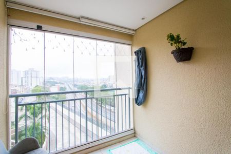 Varanda gourmet de apartamento à venda com 3 quartos, 84m² em Vila América, Santo André