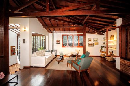 sala de casa de condomínio à venda com 4 quartos, 442m² em Ville de Montagne, Nova Lima