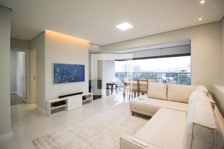 Sala de apartamento para alugar com 2 quartos, 77m² em Indianópolis, São Paulo