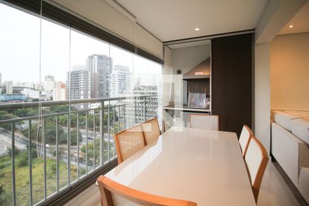 Varanda  de apartamento para alugar com 2 quartos, 77m² em Indianópolis, São Paulo