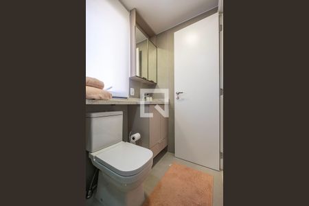 Banheiro de kitnet/studio à venda com 1 quarto, 27m² em Jardim Paulista, São Paulo
