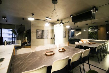 Sala de apartamento para alugar com 3 quartos, 120m² em Indianópolis, São Paulo