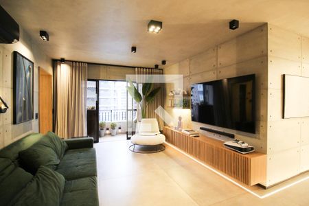 Sala de apartamento para alugar com 3 quartos, 120m² em Indianópolis, São Paulo