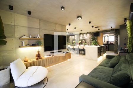 Sala de apartamento para alugar com 3 quartos, 120m² em Indianópolis, São Paulo