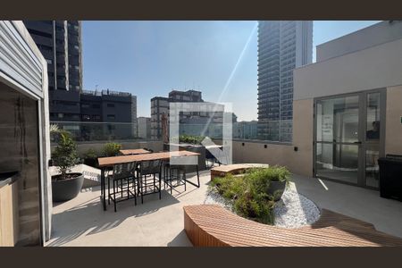 Studio à venda com 31m², 1 quarto e 1 vagaChurrasqueira