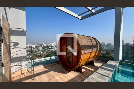 Studio à venda com 31m², 1 quarto e 1 vagaSaúna