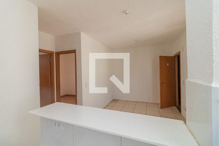 Sala - Vista da Cozinha de apartamento para alugar com 2 quartos, 42m² em Chácaras Hipica, Ribeirão Preto