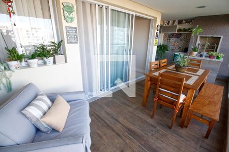 Varanda gourmet de apartamento à venda com 3 quartos, 133m² em Parque Reboucas, São Paulo