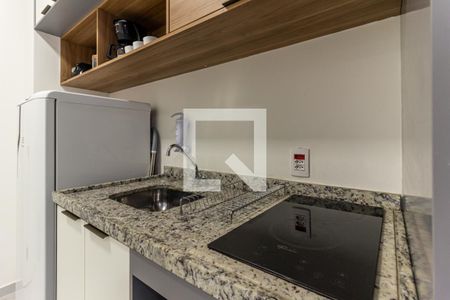 Studio para alugar com 27m², 1 quarto e sem vaga Studio para alugar com 27m², 1 quarto e sem vagaCozinha - Cooktop