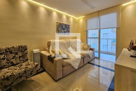 Sala de apartamento para alugar com 3 quartos, 100m² em Vila Luis Antônio, Guarujá
