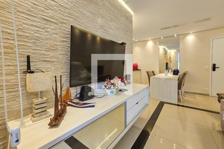 Sala de apartamento para alugar com 3 quartos, 100m² em Vila Luis Antônio, Guarujá
