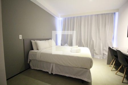 Quarto-Sala de apartamento à venda com 1 quarto, 26m² em Indianópolis, São Paulo