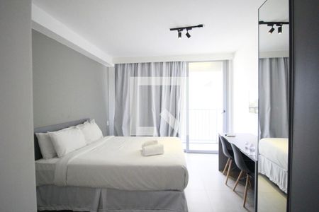 Quarto-Sala de apartamento à venda com 1 quarto, 26m² em Indianópolis, São Paulo