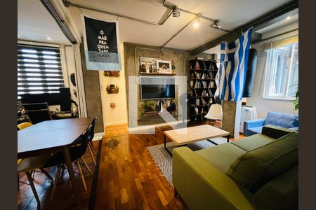 Sala de apartamento à venda com 1 quarto, 70m² em Urca, Rio de Janeiro