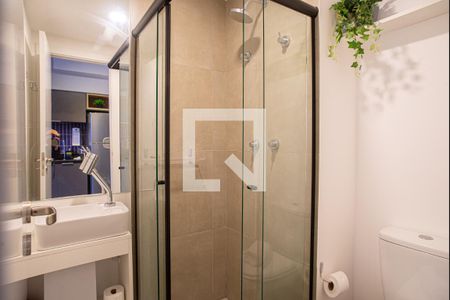 Banheiro de kitnet/studio à venda com 1 quarto, 19m² em Bela Vista, São Paulo