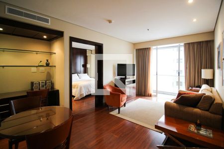 Sala de apartamento à venda com 1 quarto, 60m² em Itaim Bibi, São Paulo