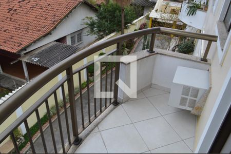 Varanda da Suíte 1 de casa de condomínio à venda com 3 quartos, 197m² em Pechincha, Rio de Janeiro