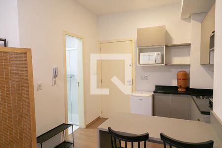 Cozinha de kitnet/studio para alugar com 1 quarto, 25m² em Centro Histórico, Porto Alegre