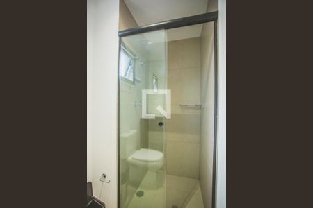 Banheiro de kitnet/studio para alugar com 1 quarto, 27m² em Vila Clementino, São Paulo