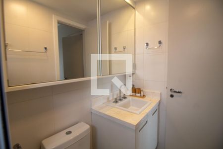 Banheiro da Suíte de apartamento para alugar com 1 quarto, 44m² em Brooklin Paulista, São Paulo