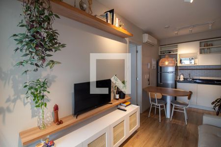 Sala de apartamento para alugar com 1 quarto, 44m² em Brooklin Paulista, São Paulo