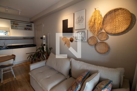 Sala de apartamento para alugar com 1 quarto, 44m² em Brooklin Paulista, São Paulo