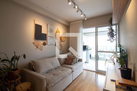 Sala de apartamento para alugar com 1 quarto, 44m² em Brooklin Paulista, São Paulo