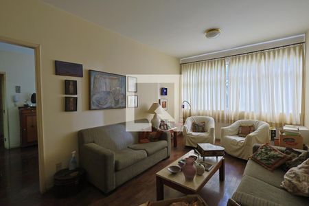 Sala de apartamento à venda com 3 quartos, 128m² em Funcionários, Belo Horizonte