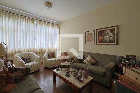 Sala de apartamento à venda com 3 quartos, 128m² em Funcionários, Belo Horizonte