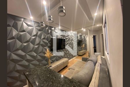 Sala de apartamento à venda com 2 quartos, 80m² em Jardim Utinga, Santo André