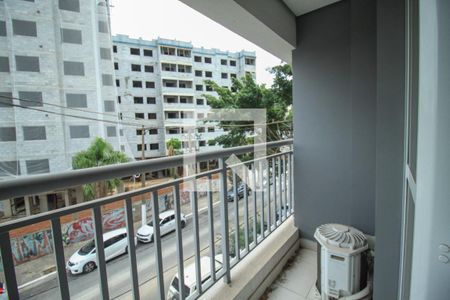 Varanda de kitnet/studio para alugar com 1 quarto, 24m² em Belenzinho, São Paulo