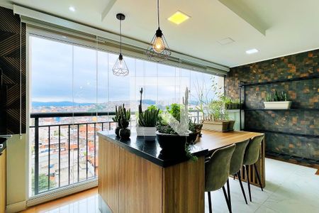 Varanda gourmet de apartamento à venda com 3 quartos, 106m² em Jardim Flor da Montanha, Guarulhos