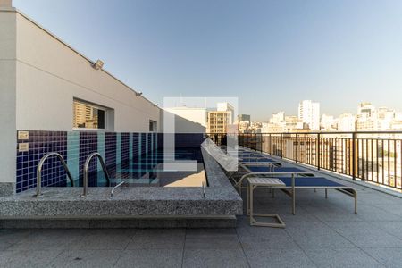 Studio à venda com 33m², 1 quarto e sem vagaPiscina