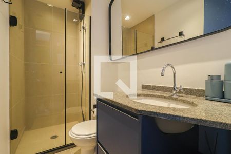 Banheiro de apartamento à venda com 1 quarto, 25m² em Vila Andrade, São Paulo