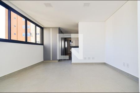 Sala de estar de apartamento à venda com 1 quarto, 49m² em Funcionários, Belo Horizonte