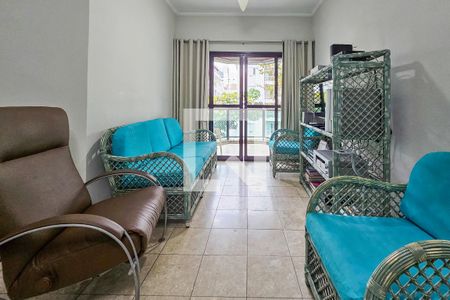 Sala  de apartamento para alugar com 3 quartos, 100m² em Jardim Sao Miguel, Guarujá