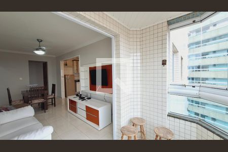 Sala  de apartamento para alugar com 2 quartos, 68m² em Vila Caiçara, Praia Grande